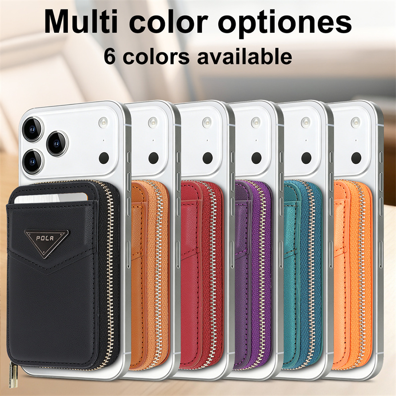 Чехол-кошелек на молнии для ка – обзор и цена Leather Wallet Card Holder Phone Cover