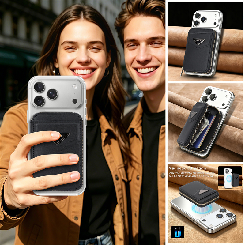 Чехол-кошелек на молнии для ка – обзор и цена Leather Wallet Card Holder Phone Cover