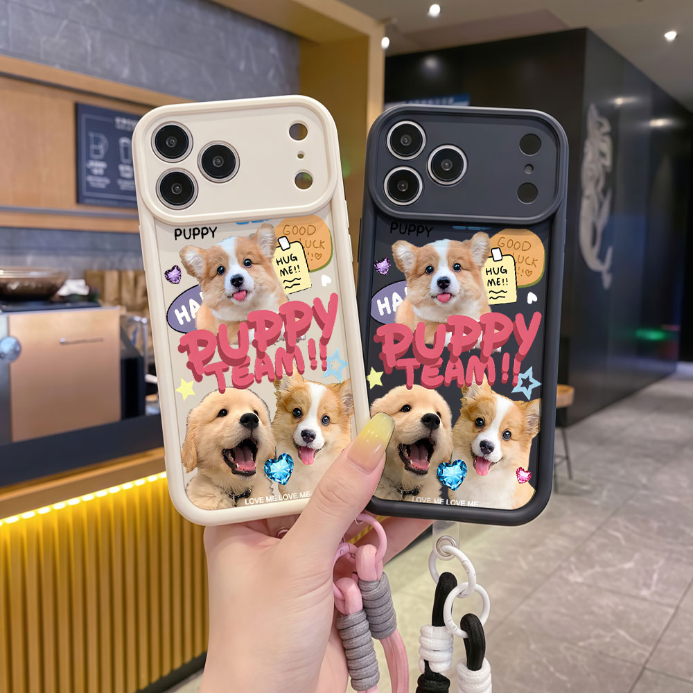Мягкие чехлы-накладки с ремешк – обзор и цена Cute Cartoon Wrist Strap Silicone Case