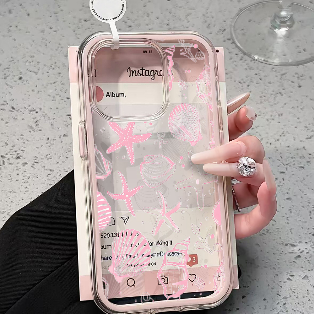 Летний розовый прозрачный чехо – обзор и цена Clear Shockproof Bumper Case
