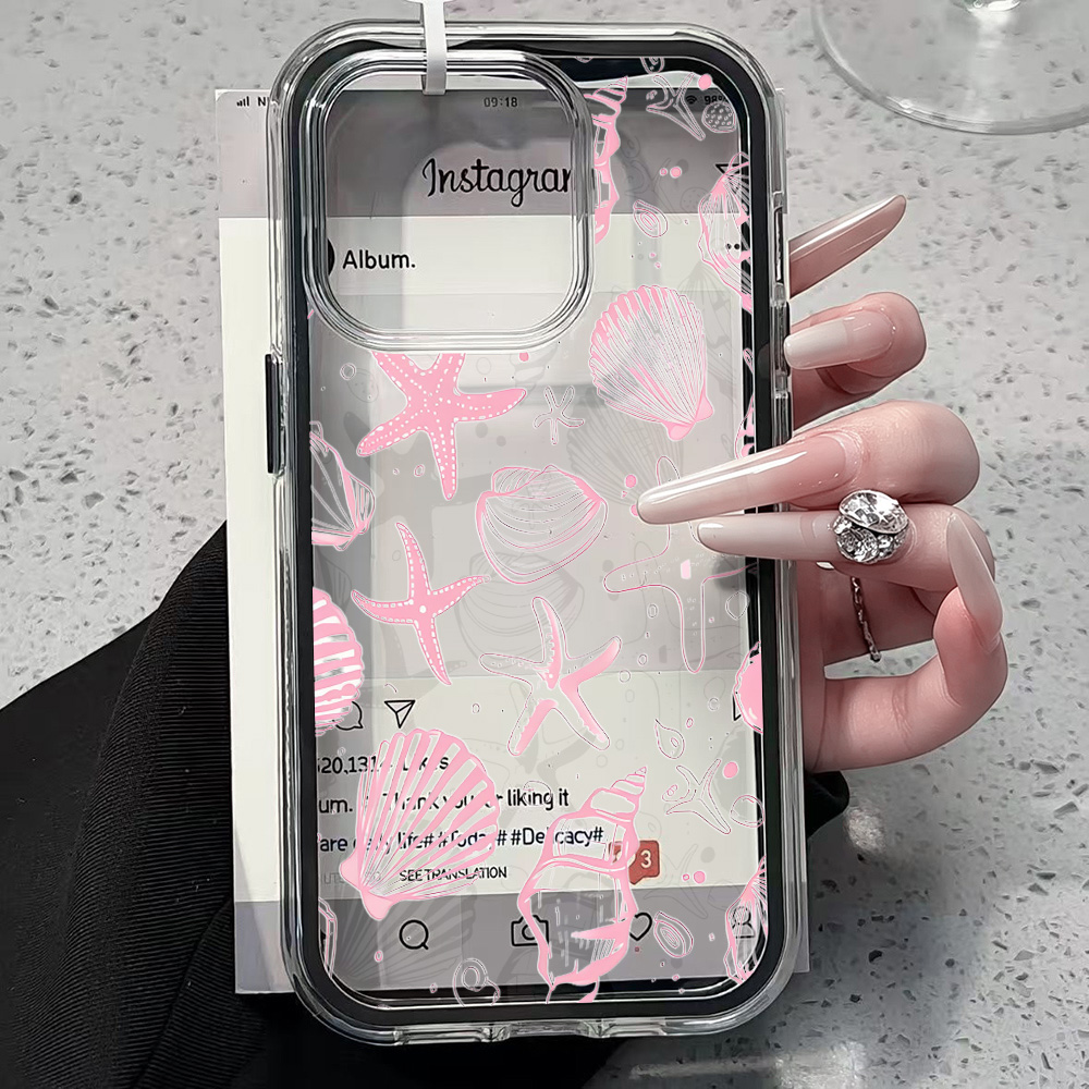 Летний розовый прозрачный чехо – обзор и цена Clear Shockproof Bumper Case
