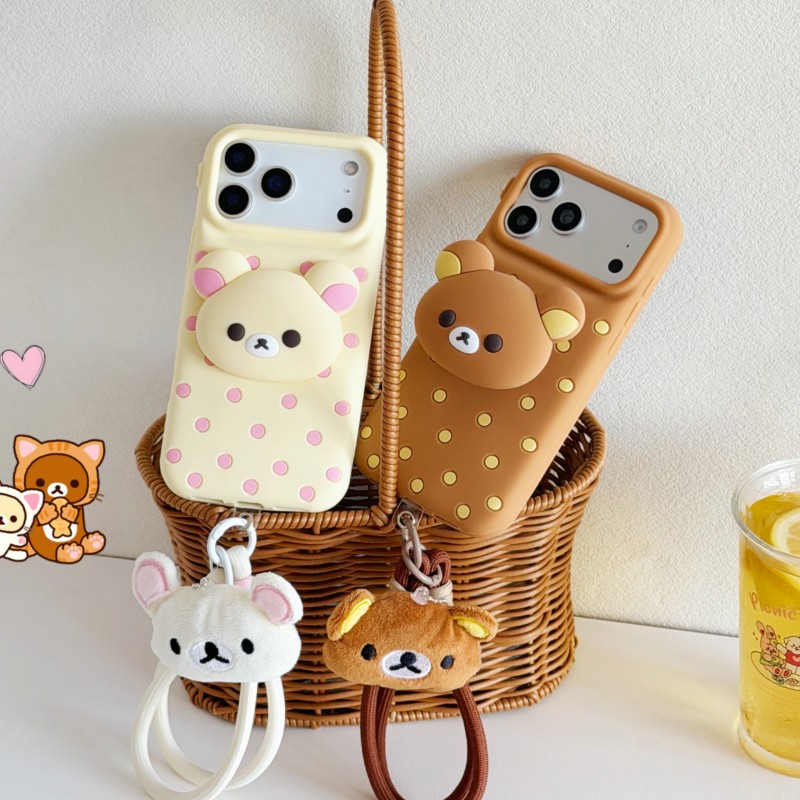3D-чехол для телефона с изобра – обзор и цена Cute Cartoon Wrist Strap Silicone Case