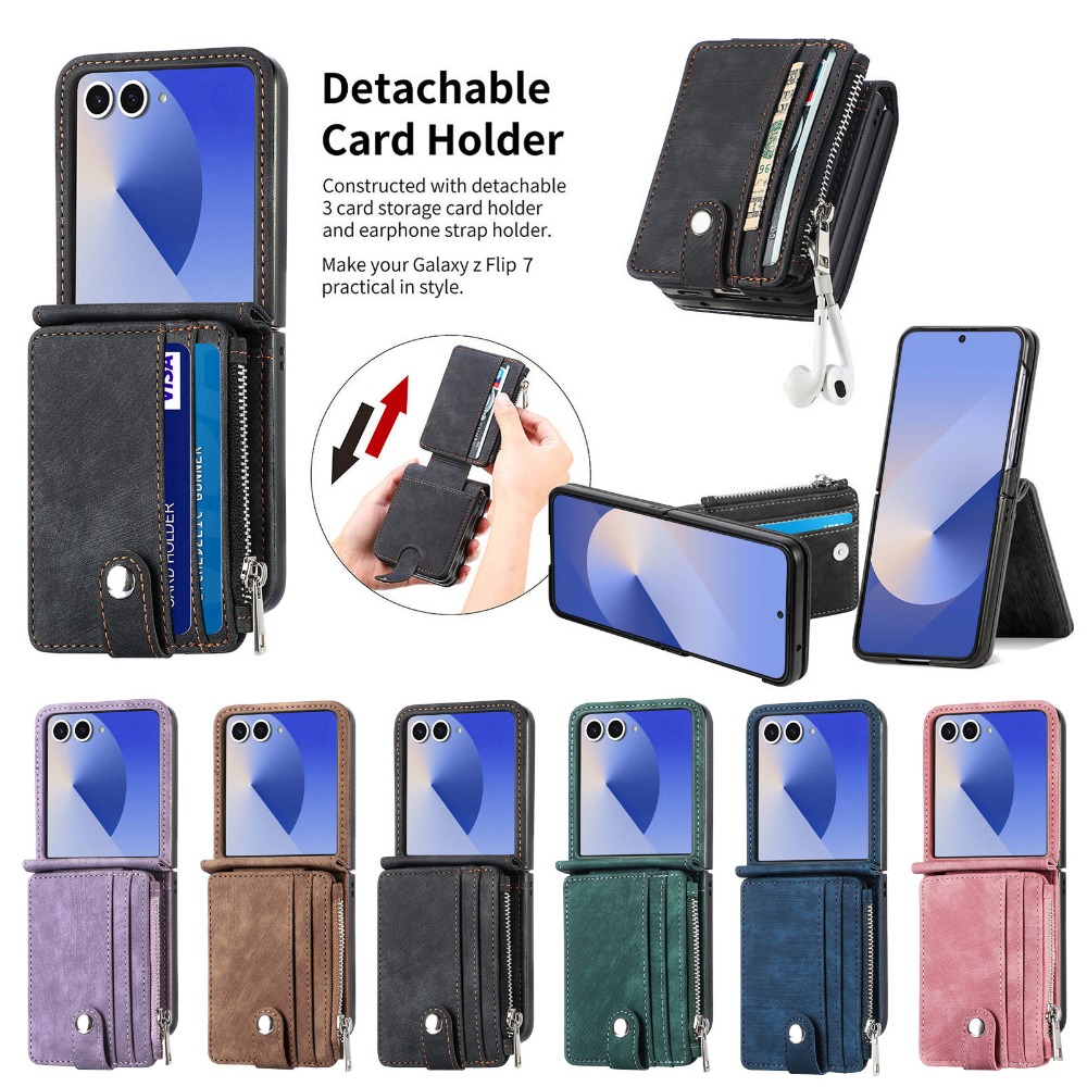 2-in-1 Detachable Card Holder  – обзор и цена Leather Wallet Card Holder Phone Cover