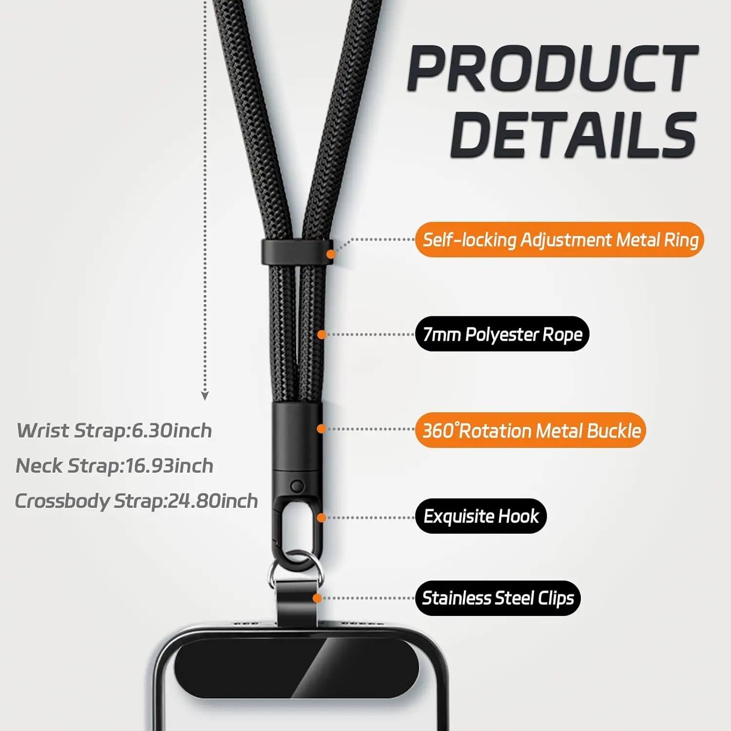 Универсальный ремешок для теле – обзор и цена Crossbody Lanyard Neck Strap Case