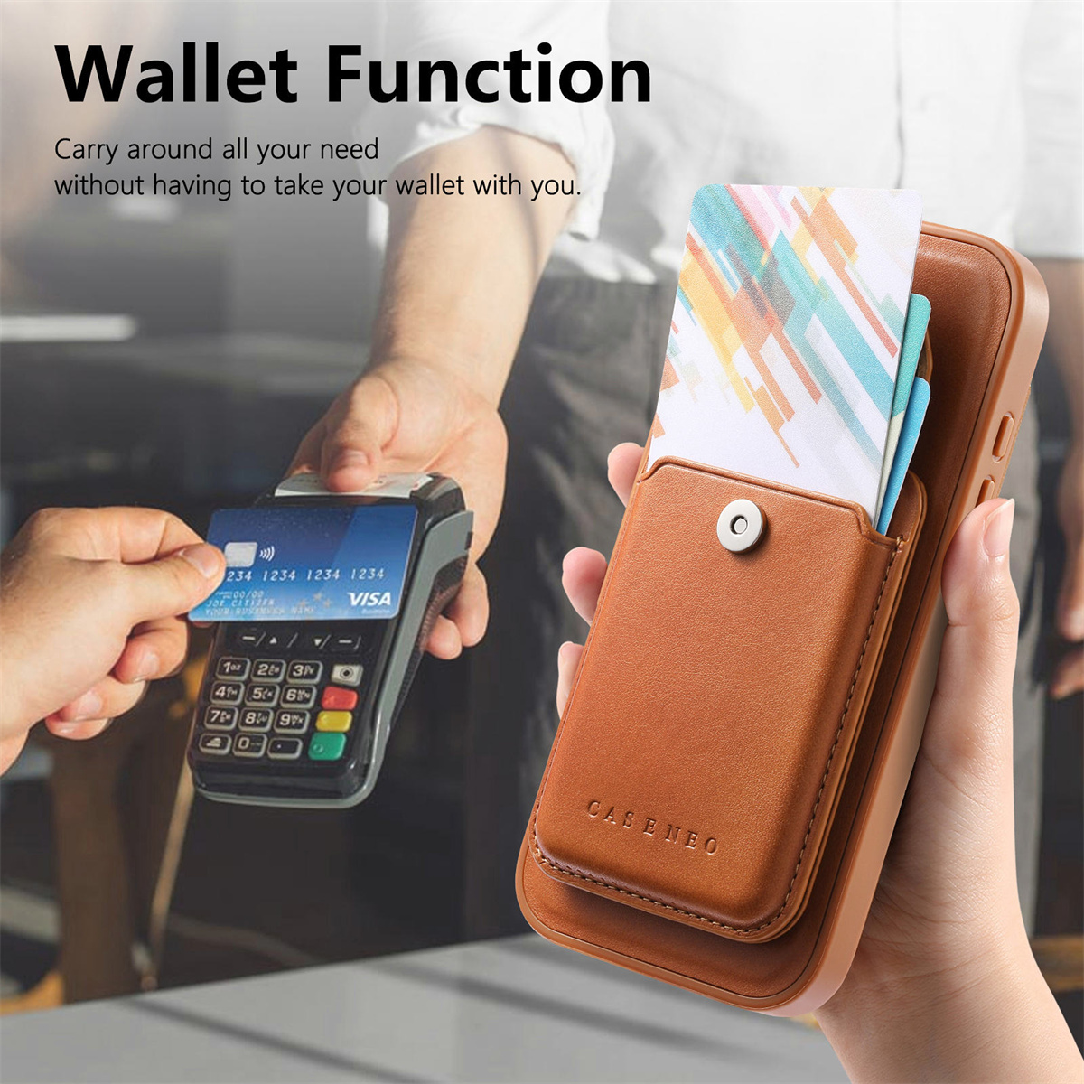 Съемный магнитный кожаный чехо – обзор и цена Leather Wallet Card Holder Phone Cover