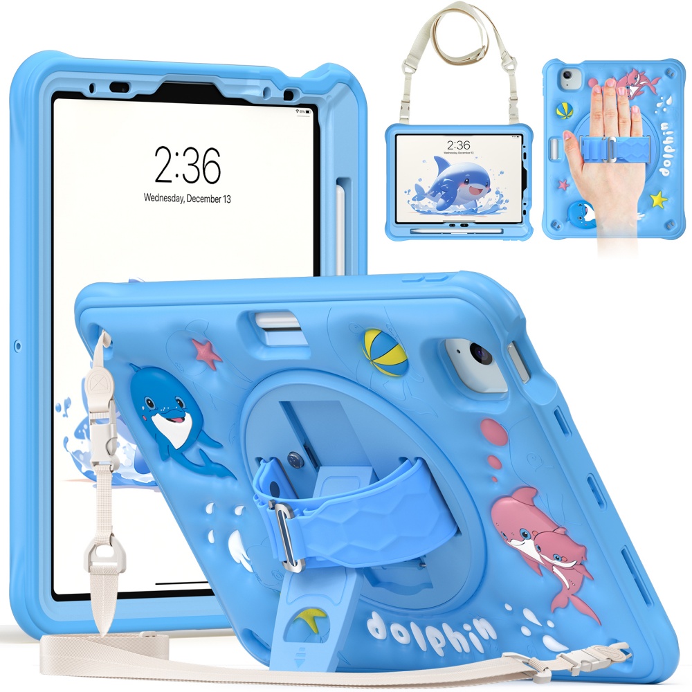 Детский милый чехол для iPad M – обзор и цена Cute Cartoon Wrist Strap Silicone Case