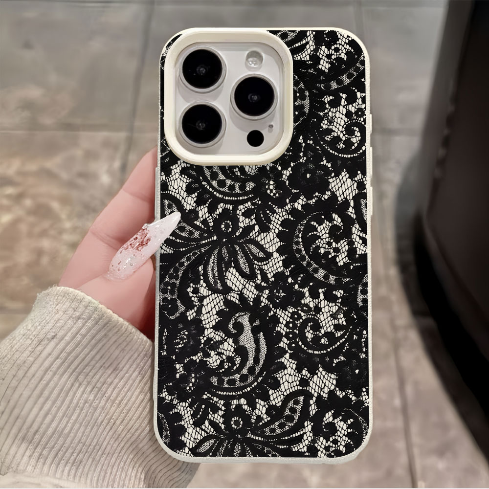 Черный винтажный чехол для тел – обзор и цена Vintage Floral Pattern Soft Case
