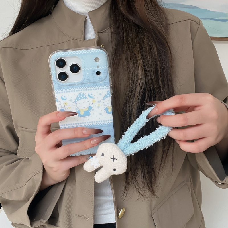 Милый зимний чехол для телефон – обзор и цена Cute Cartoon Wrist Strap Silicone Case