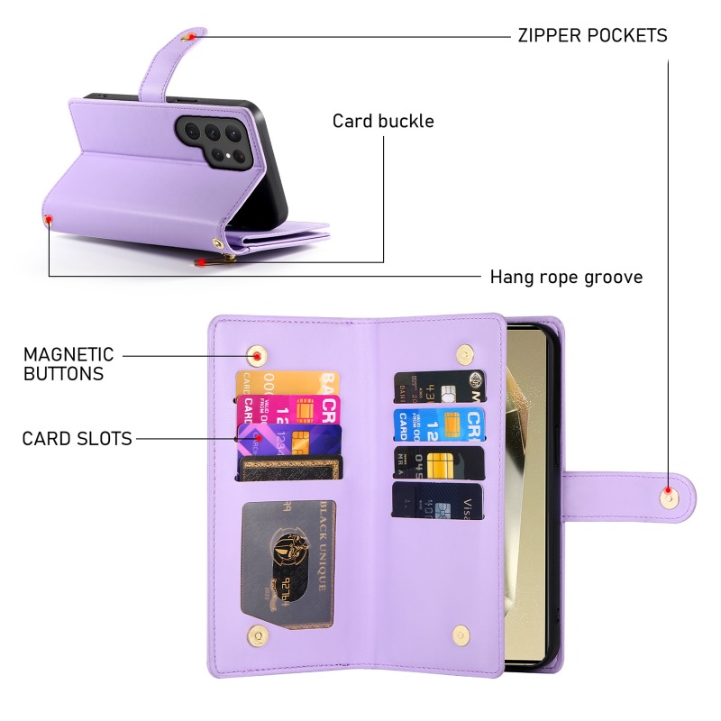 Чехол для телефона на молнии ч – обзор и цена Leather Wallet Card Holder Phone Cover
