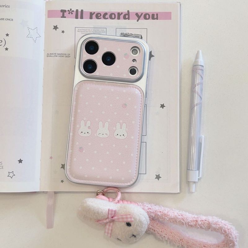 Милый кожаный чехол для телефо – обзор и цена Cute Cartoon Wrist Strap Silicone Case